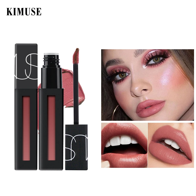 KIMUSE 12 цветов матовый дневной Увлажняющий блеск для губ Глянцевый тинт косметика