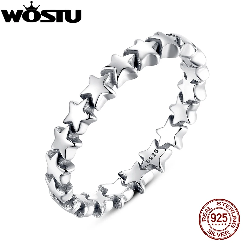 Brand Star Trail Stackable Finger Ring For Women Wedding 100% 925 Sterling Silver Jewelry 2020 New Collection SDP7151 | Украшения и