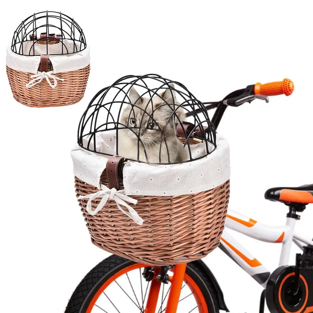 Велосипедная корзина для собак винтажные фотокорзины велосипедные