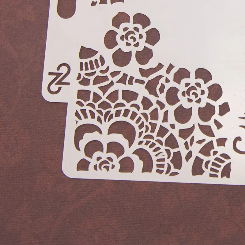 

16Pcs Flower Sign Drawing Molds Plastic Children Painting Stencils DIY Paper Art Craft Card Label Scrapbook Bookmark Educationa