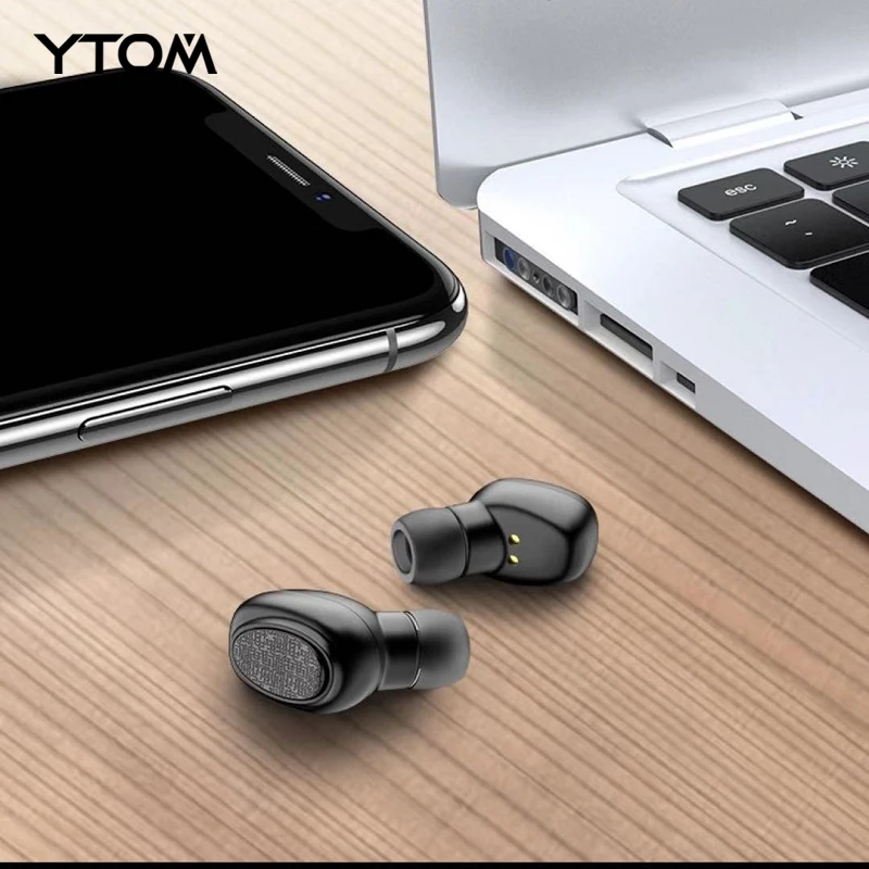 YTOM, корейские мини умные настоящие беспроводные наушники, Bluetooth 5,0, наушники для спорта, ПК, iphone, xiaomi, samsung, LG