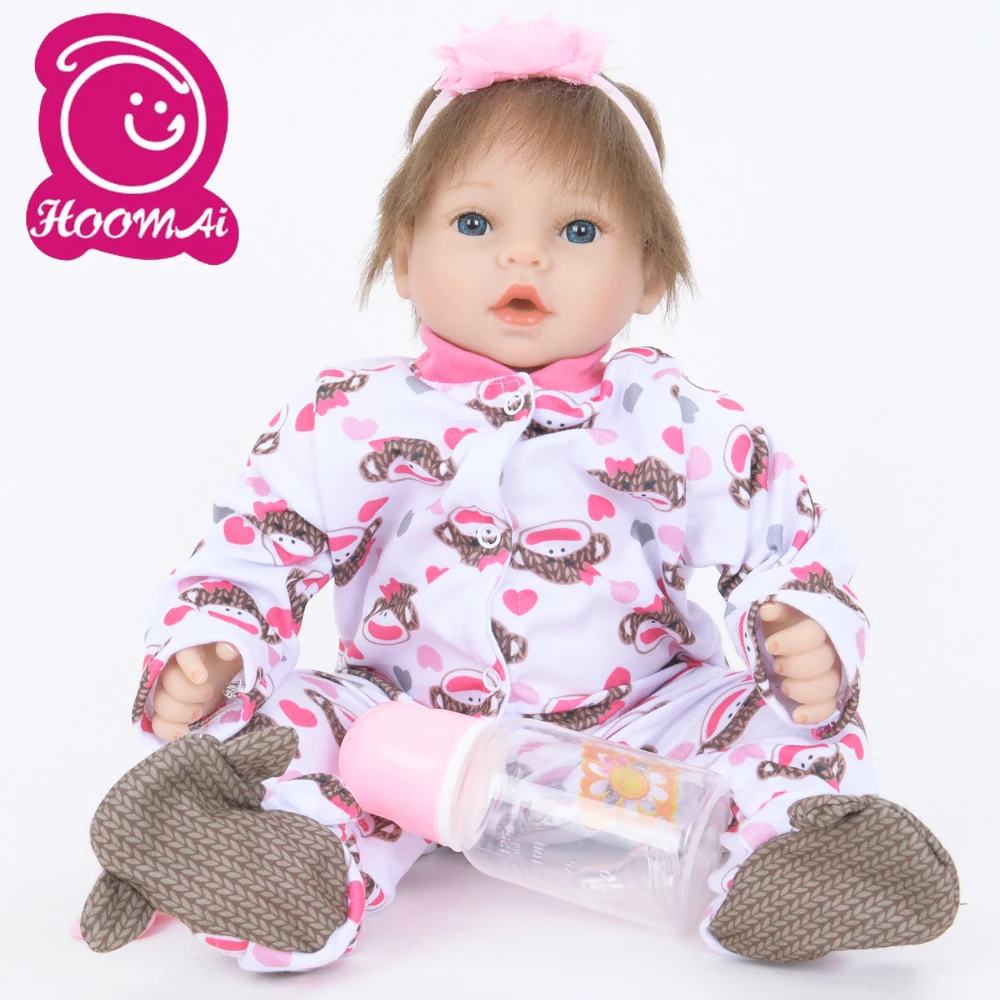 18 &quotГорячая продажа Bebe Reborn Baby Doll игрушка из ткани для тела 45 см Новая мода