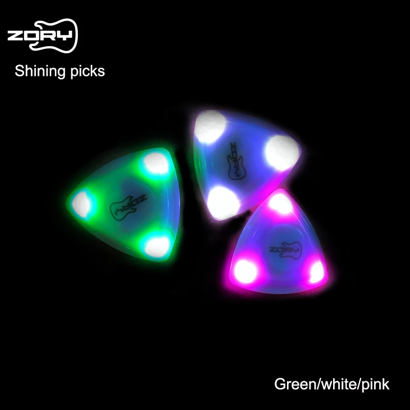 neue glänzende patent design zory picks nicht slip gitarre picks jazz plektrum für elektrische akustische gitarre bass folk farbe bling pick