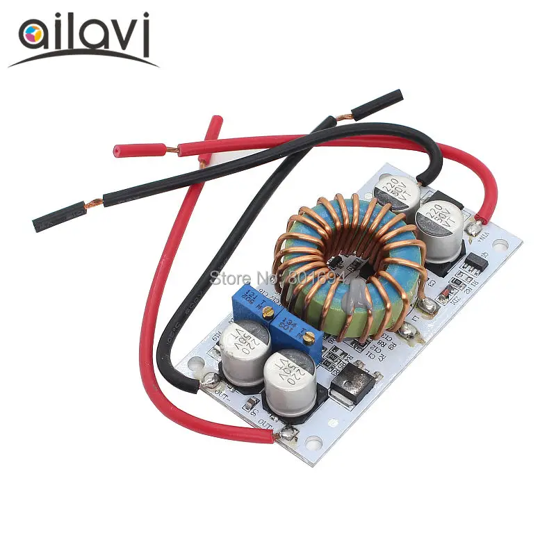 Регулируемый повышающий преобразователь постоянного тока 9 ~ 48 В до 10 50 в А модуль
