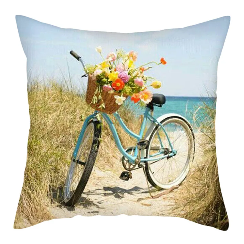 Чехлы на подушки для велосипеда Fuwatacchi красные желтые синие наволочки дома