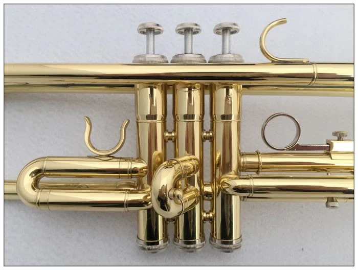 Труба Stradivarius TR-600 музыкальный инструмент плоская серебристая золотистая для