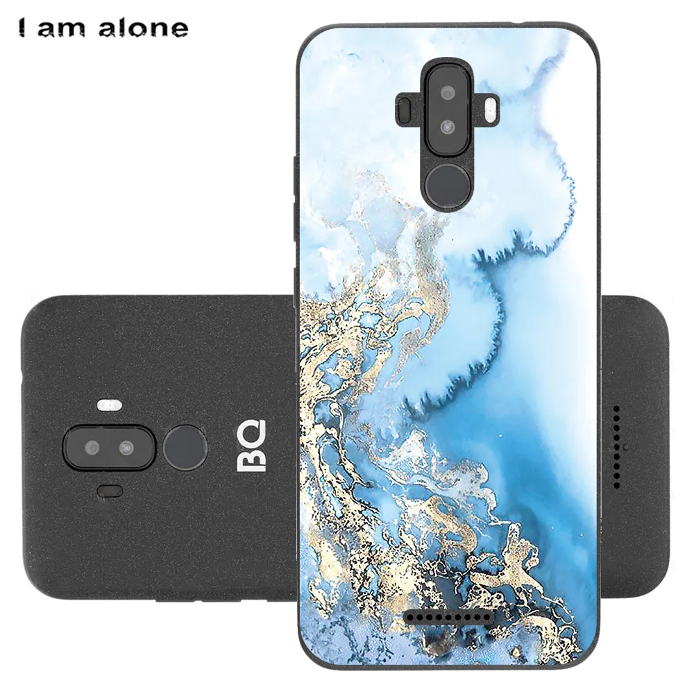 Bolsas y fundas de tel&eacute;fono para BQ 6042L Magic E 2020 6,09 pulgadas, funda de silicona suave, a la moda, canicas pintadas con inyecci&oacute;n de tinta-3