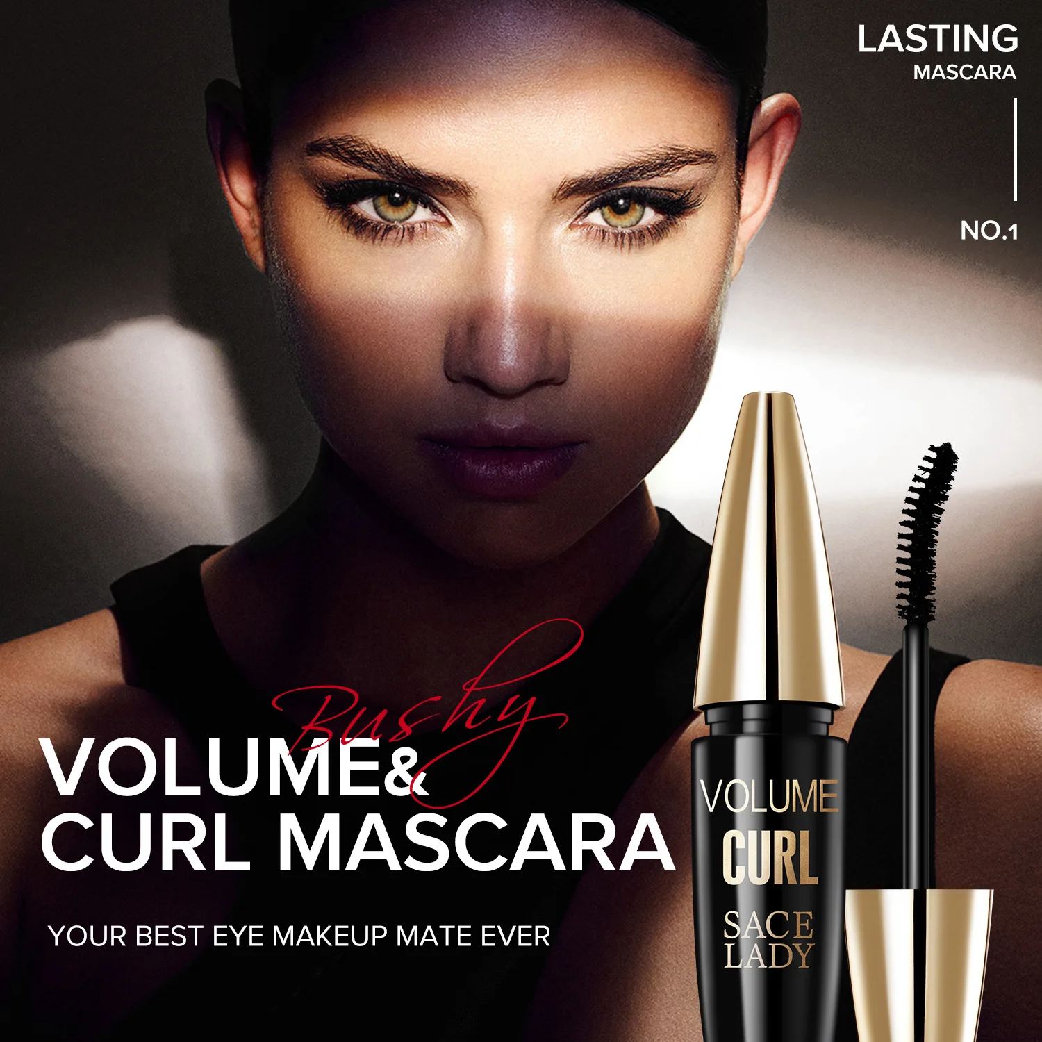 

Eye Proof Mascara Makeup Volume Eyelashes Make Up Thick Curl Lengthening Cosmetics