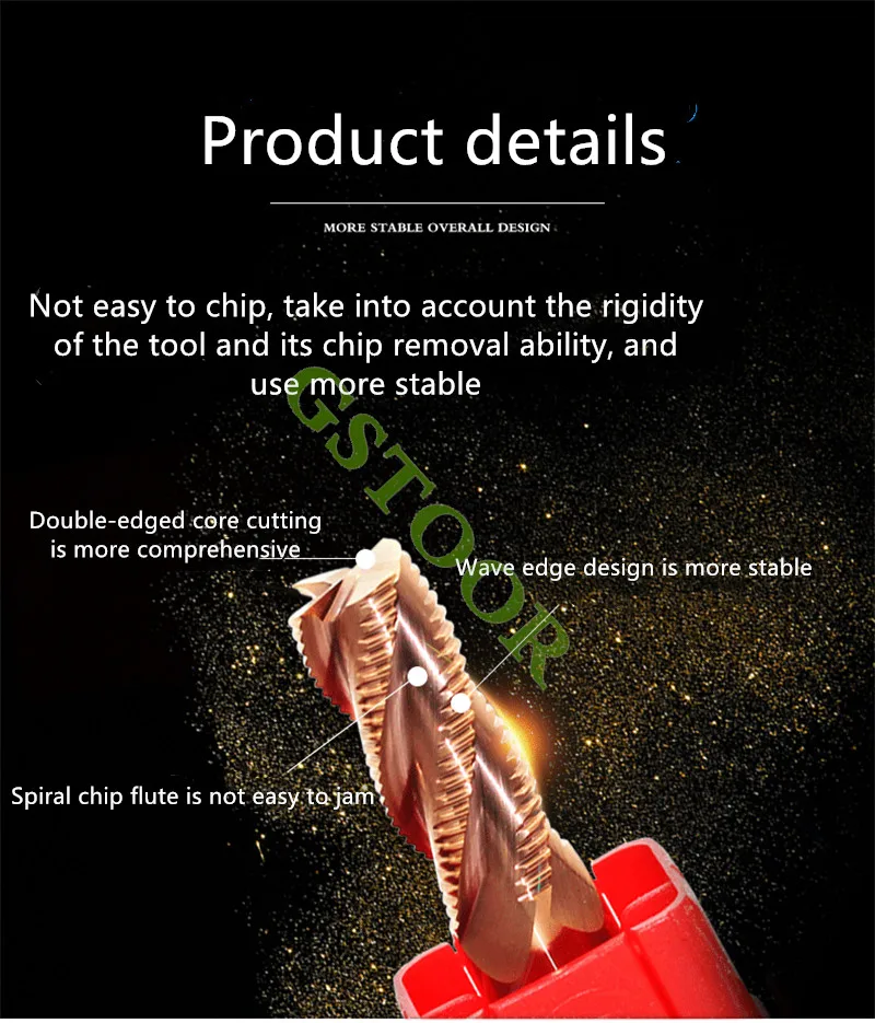 1 шт. концевые фрезы для черновой обработки 58 градусов Вольфрамовая сталь CNC