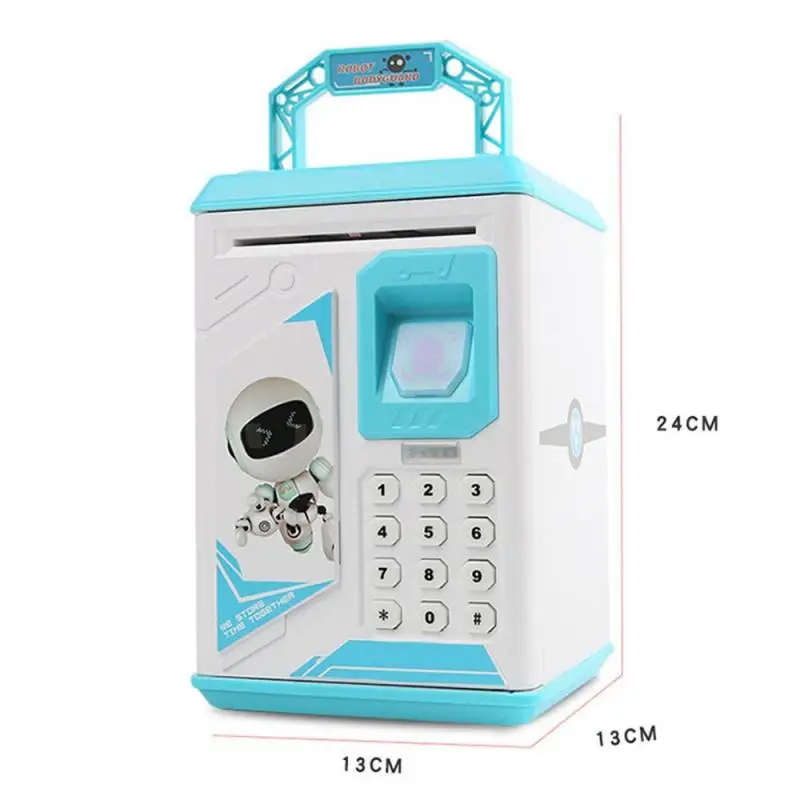 

Electronic Piggy Bank ATM Password Money Box Cash Coins Saving Box ATM Bank Safe Box Automatic Deposit Banknote Gift For Kids