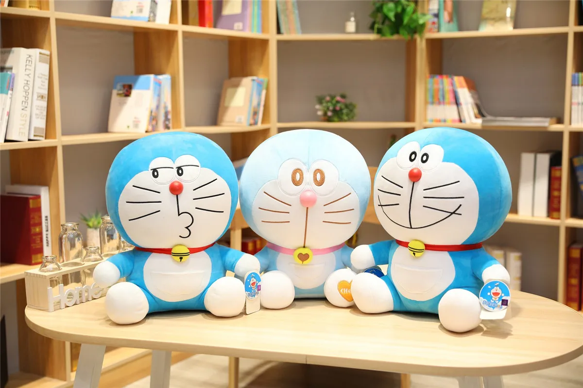 ; аниме «23/48 см стенд Doraemon плюшевые игрушки большиекошки Куклы Мягкие Животные Подушка Детские игрушки для детей, подарки фигурка Doraemon