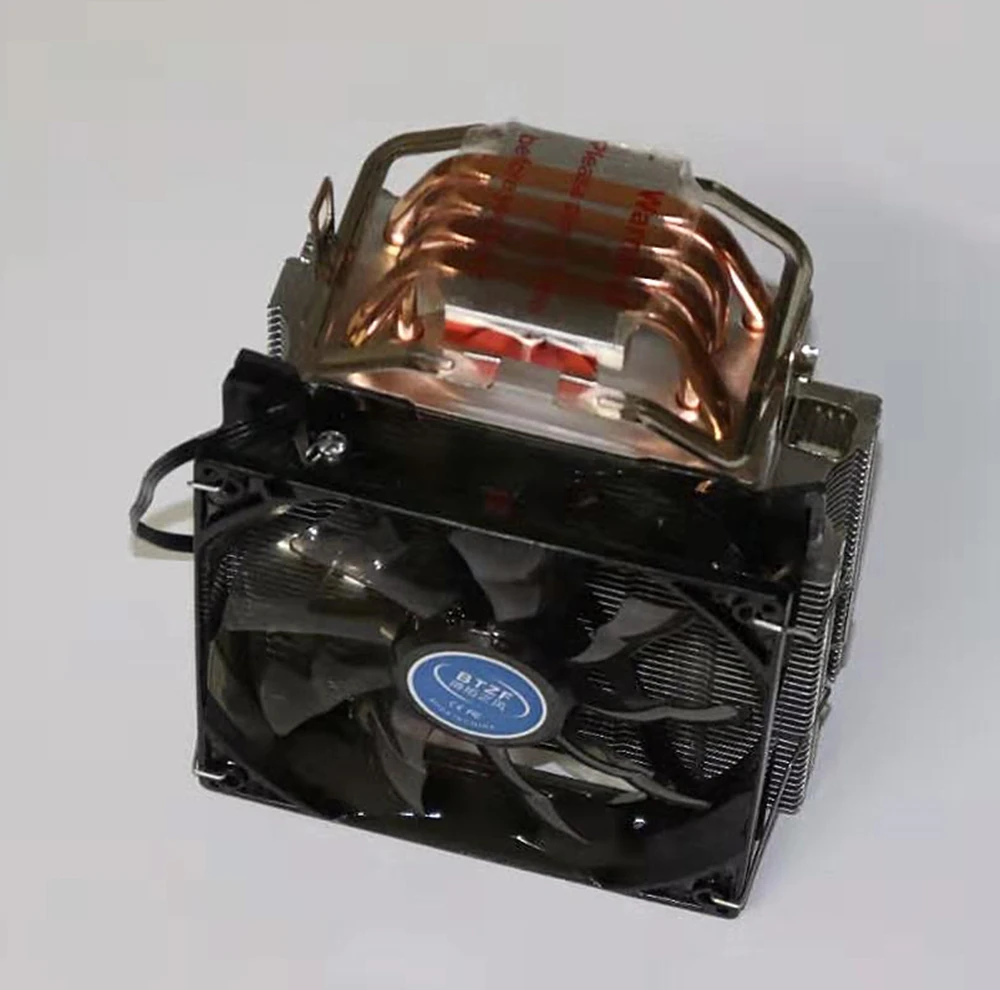 4 теплотрубки Процессор кулер светодиодный 120 мм охлаждающий вентилятор высокого