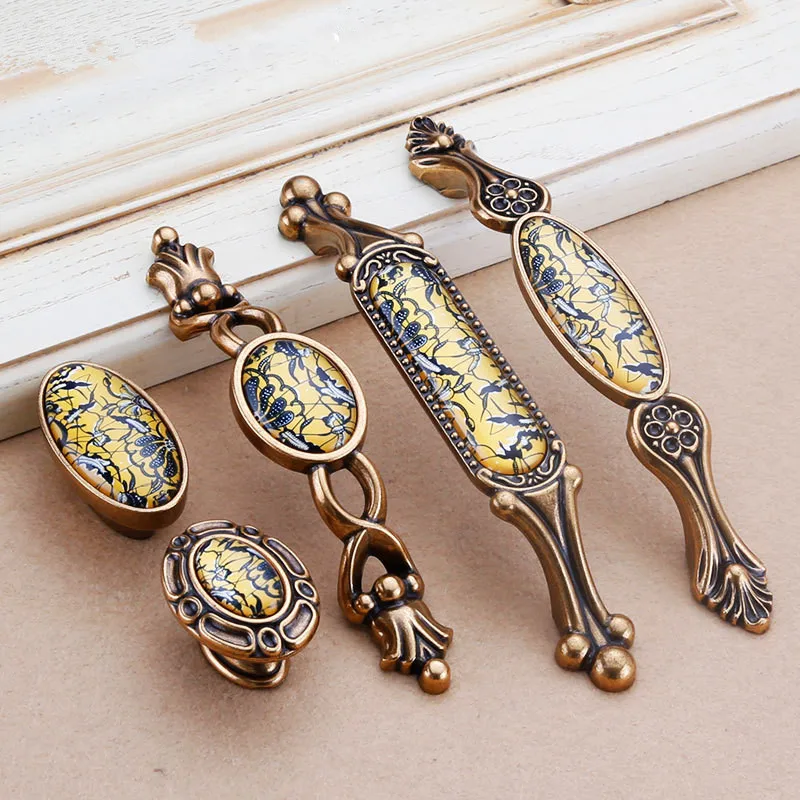 Кофейная керамическая ручка шкафа и кухонного выдвижная для мебели|Ручки шкафа| |