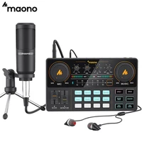 maono au pm360tr condenser microphone 3 5mm to xlr cardoid mic with tripod for tiktok podcast vlog pc phone audio recording