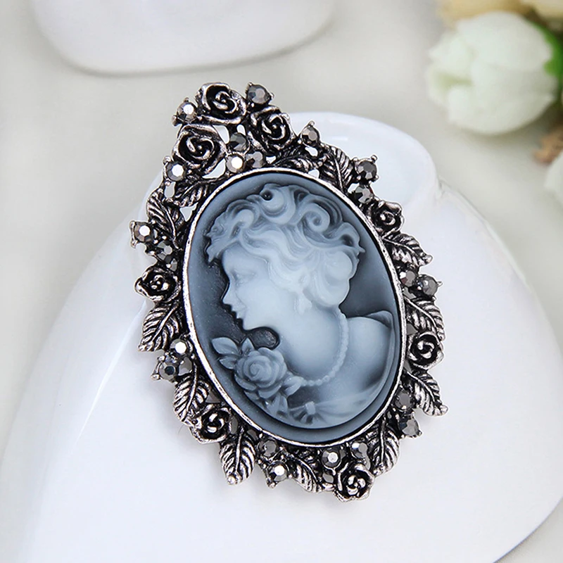 1 шт. Женская Винтажная брошь в виде цветка с кристаллами | Украшения и аксессуары