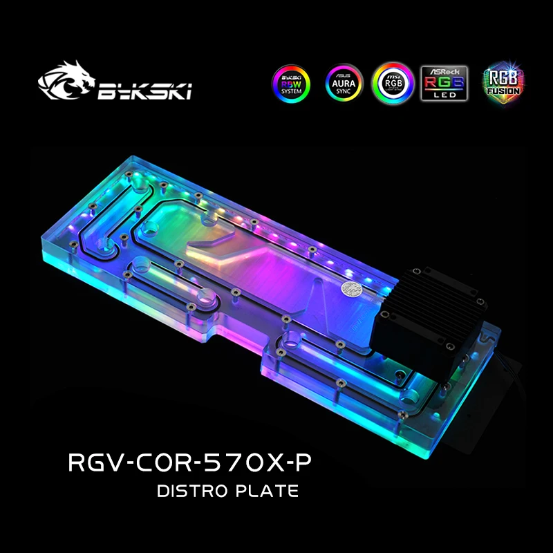 Акриловая доска BYKSKI для водяных каналов подходит CORSAIR 570X чехол компьютера блока