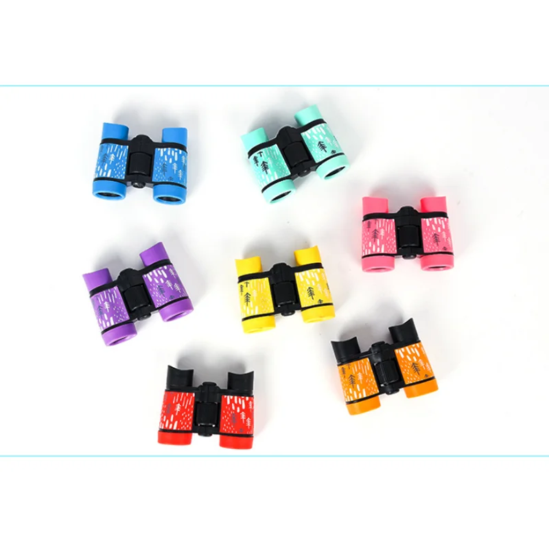 

New hot sale binoculars 4x30 Telescope Rubber Non-slip Children's Portable Gift Children's Outdoor Color Binoculars Fixed Zoom