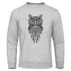 Свитшот мужской, в стиле хип-хоп, с принтом совы