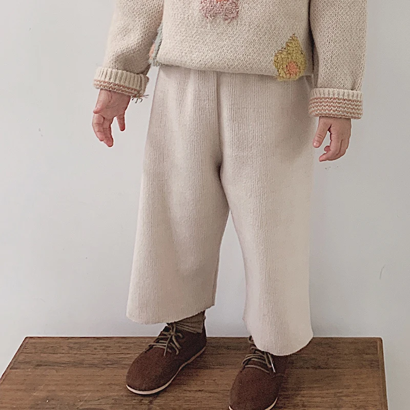 Штаны для девочек из чистого хлопка сезон весна осень детские спортивные