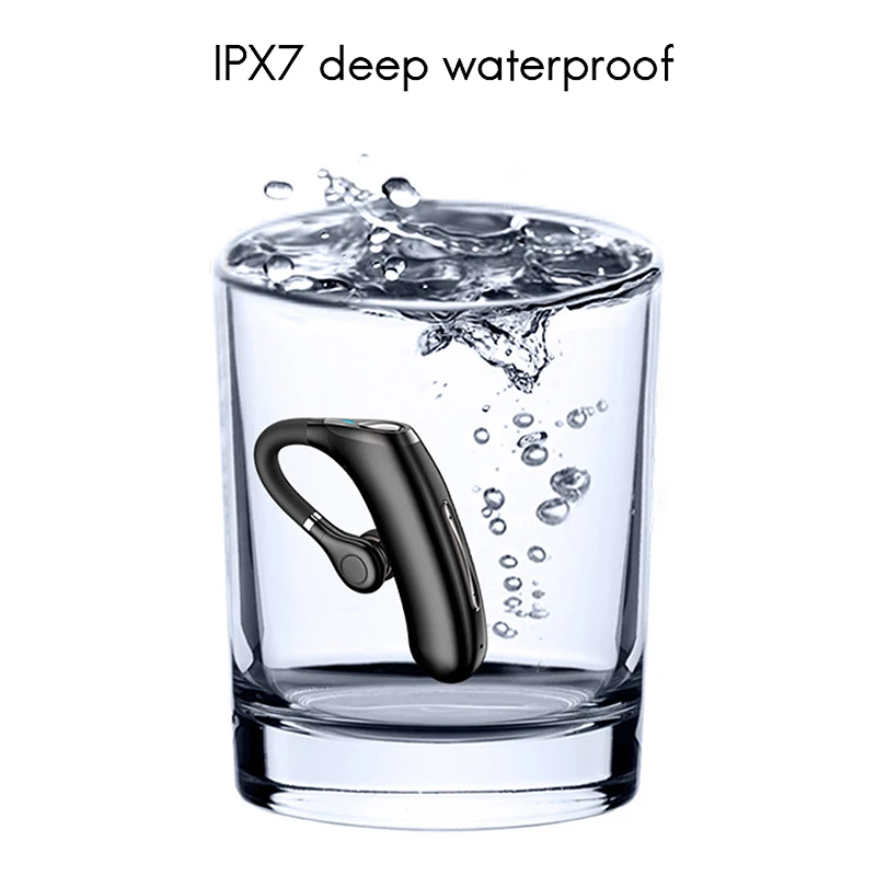 

Business Wireless Bluetooth Earphone M50 Headset IPX7 Waterproof Earbud Noise Reduction with Mic for Driver