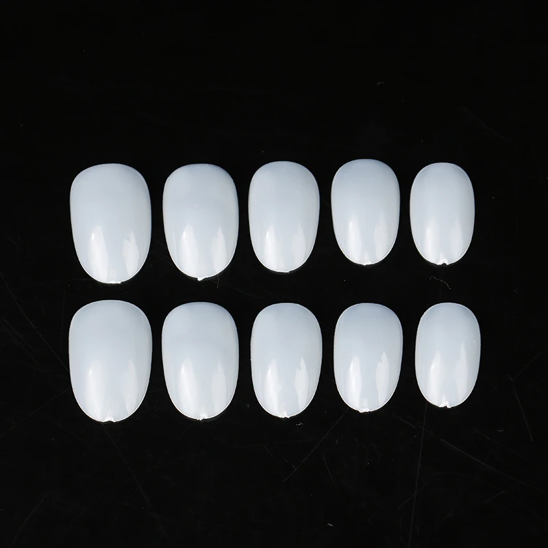 

500Pcs False Acrylic Round Nails Art Tips UV Fake Nail Manicure Tools
