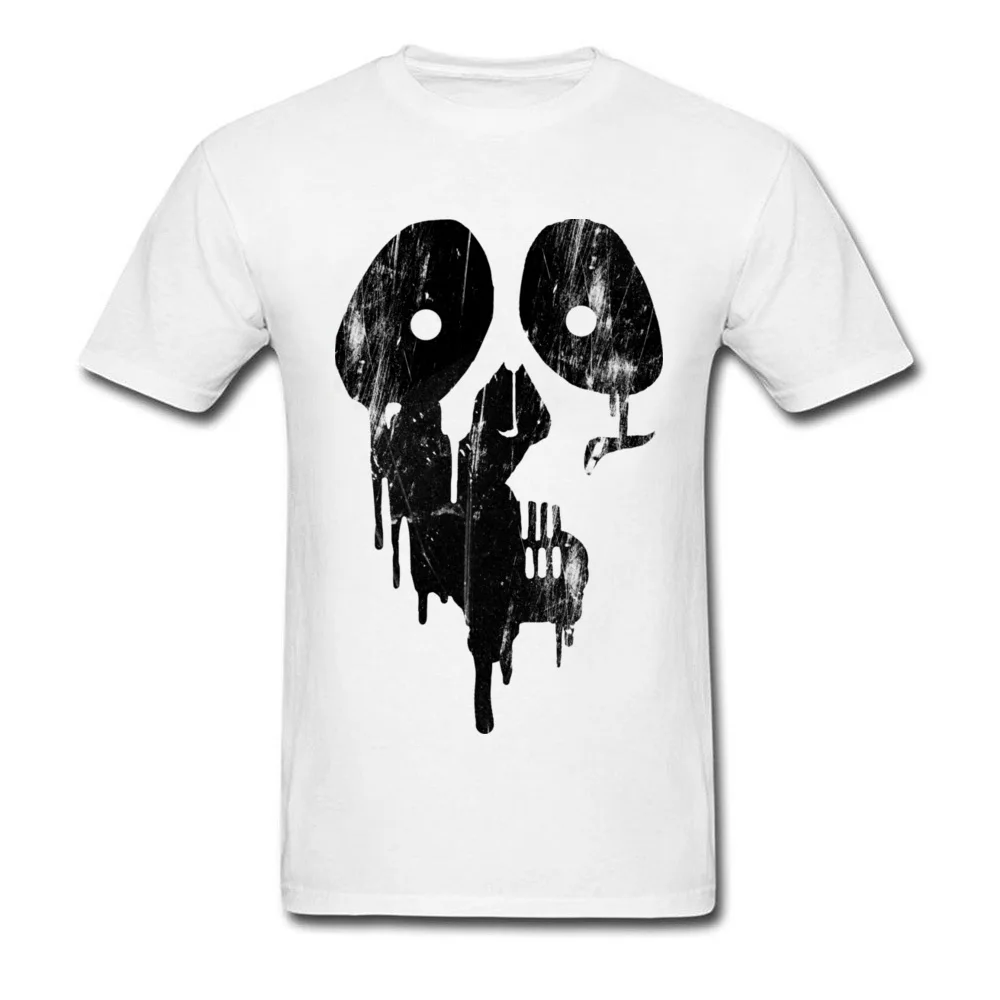Черная краска череп мужская одежда короткий рукав мода 3D цифровой цветная