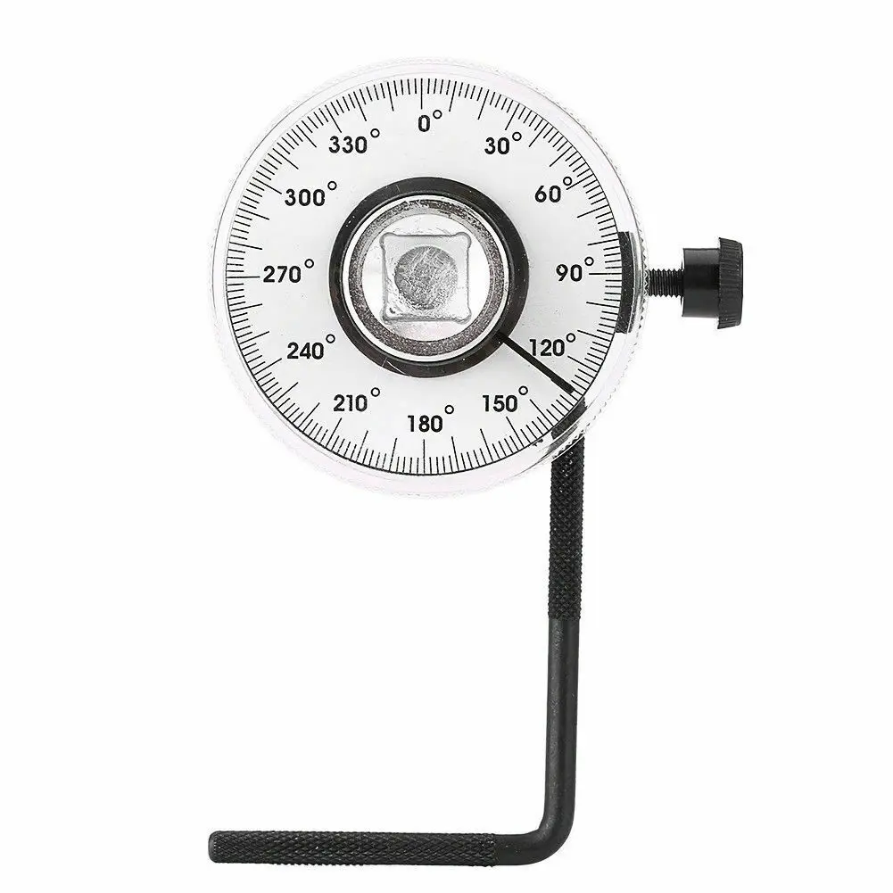 

360° 1/2" Drive Torque Wrench Angle Gauge Meter Angle Rotation Measurer Tool Wrench