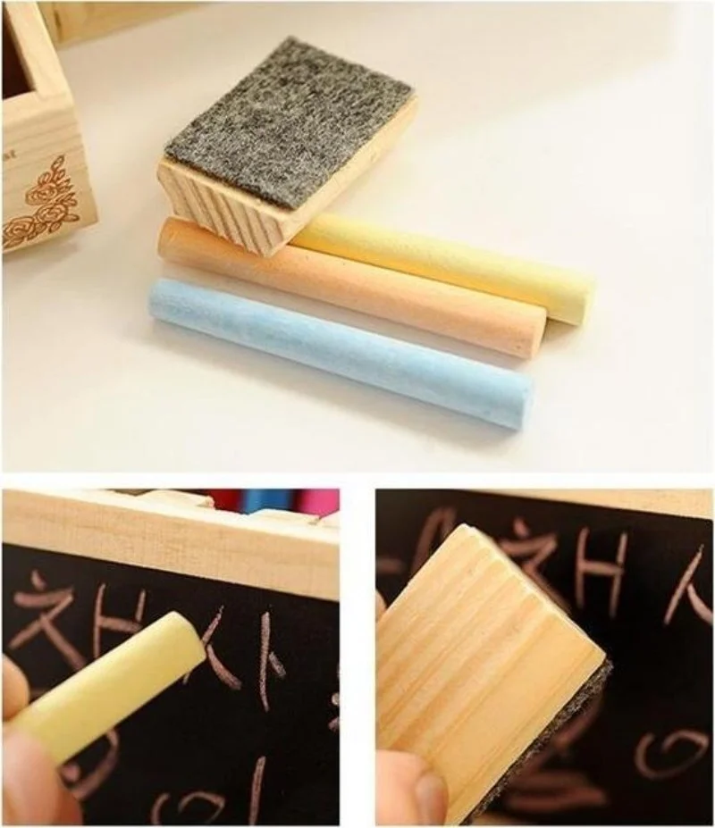 Креативная деревянная подставка под карандаши настольная для ручек офиса