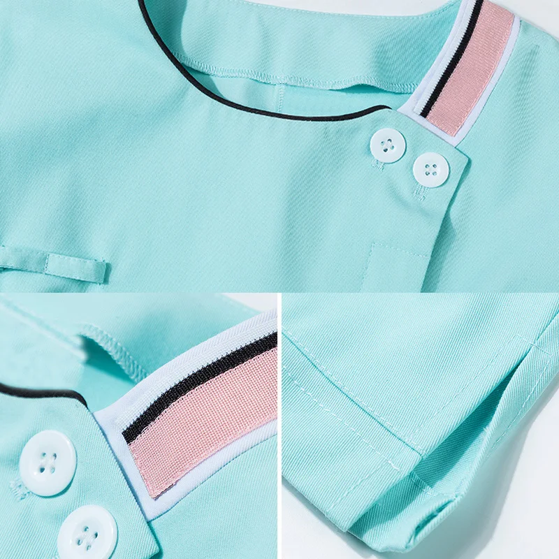 

Beauty salon beautician set Health services scrubs set spa Uniform women Sets Pet grooming institution Scrubs coat clothes green