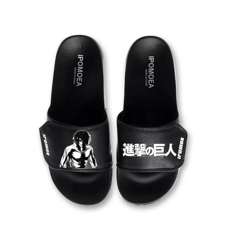 Обувь для косплея Эрена джейгера из атаки на Титанов повседневные шлепанцы