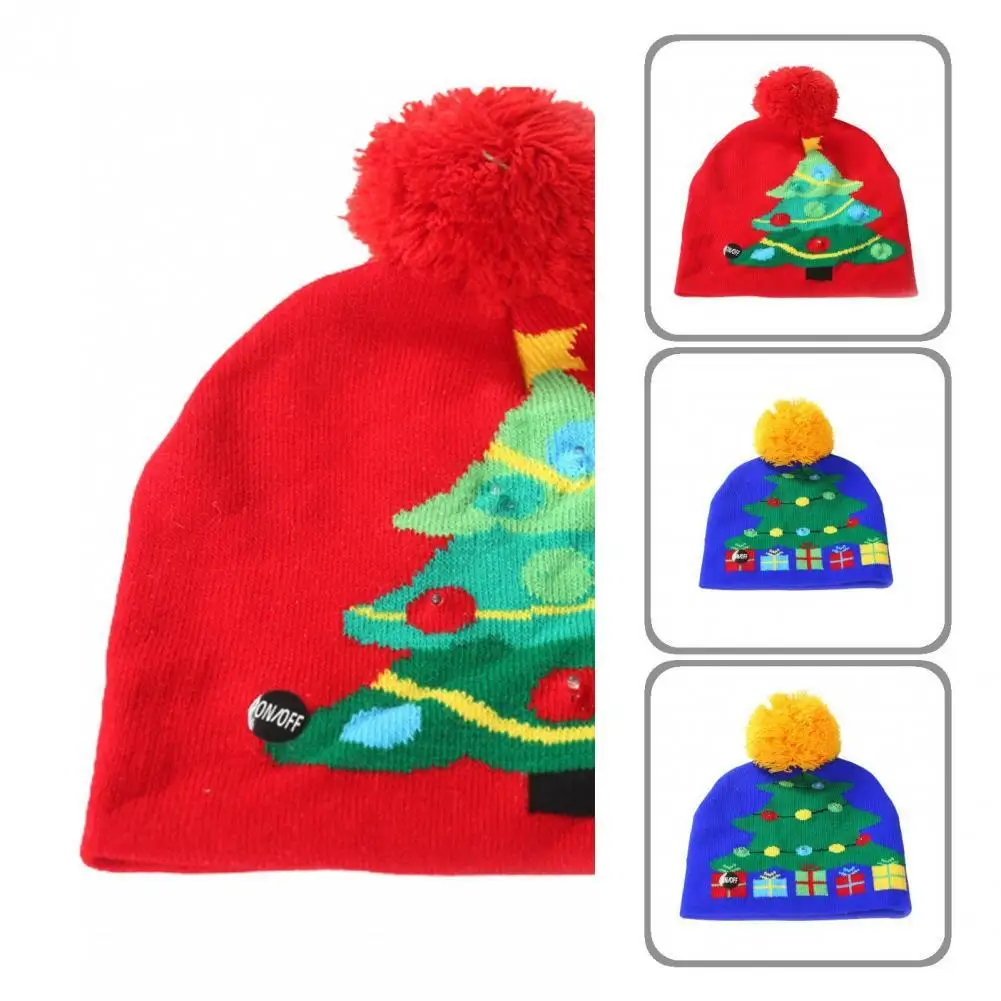 

Трикотажная Шапка-бини для взрослых и детей, Осень-зима