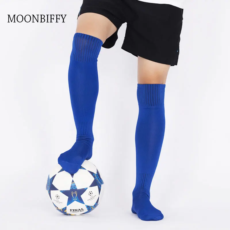 

Adult Men Sports Solid Color Breathable Elastic Soccer Football Long Tube Socks Soccer Football Long Tube Socks Soccer Football