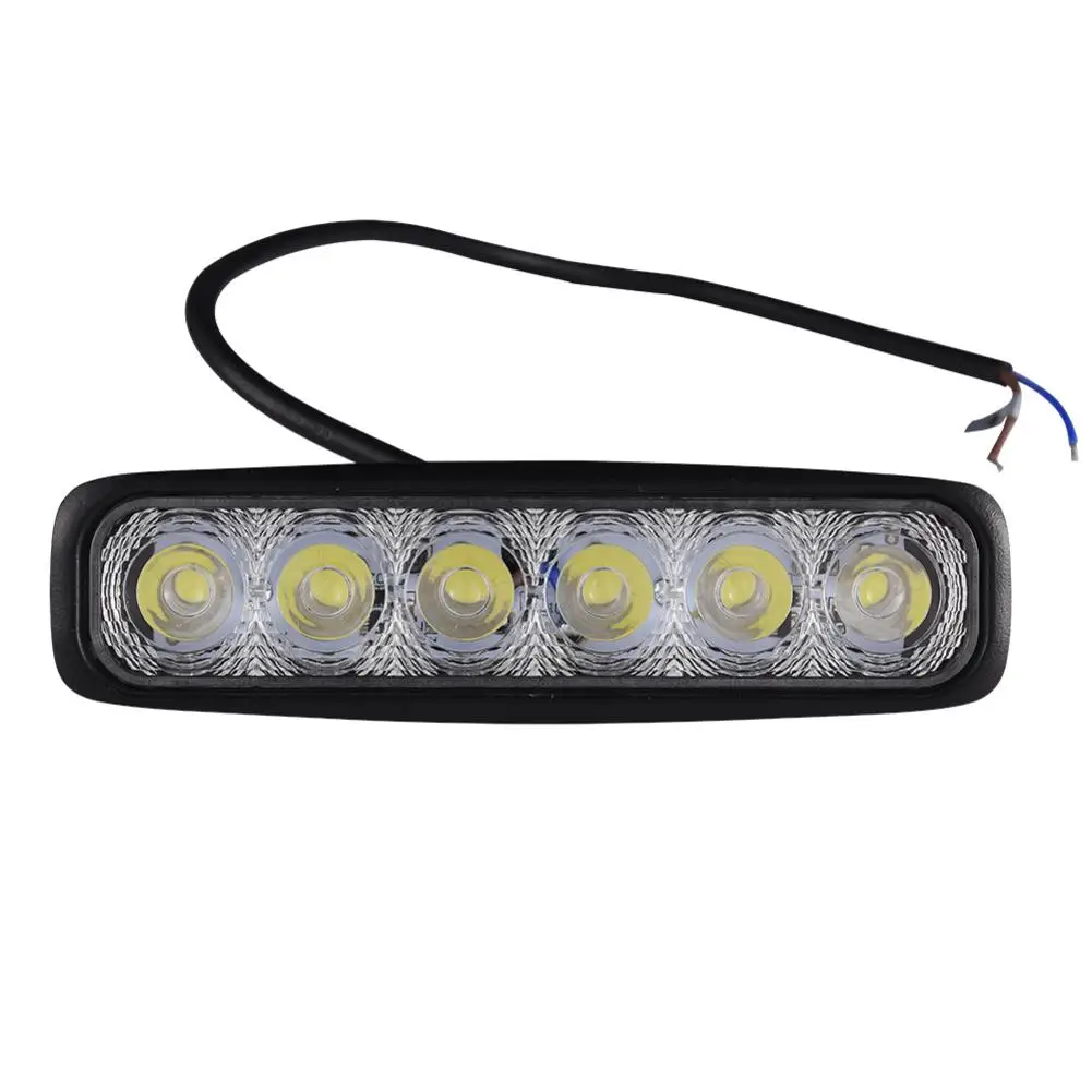 18W Car Light Assembly 10-30V DC IP67 Lights For Cars Led Work Bar Offroad Tractor Truck Thin Type Lamp 3W LED | Лампы и освещение