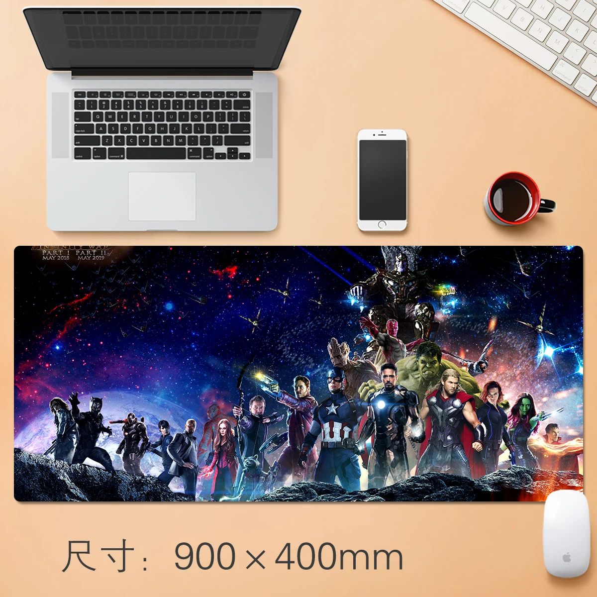 Компьютерный коврик для мыши Marvel DC Iron Man|Письменный набор| |