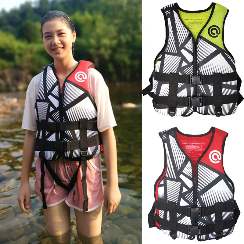 

Youth Boating Vest Neoprene Buoyancy Swimsuit Life Jacket for Surfing, Swimming, Kayaking Driting Aid Float Suit for Kids