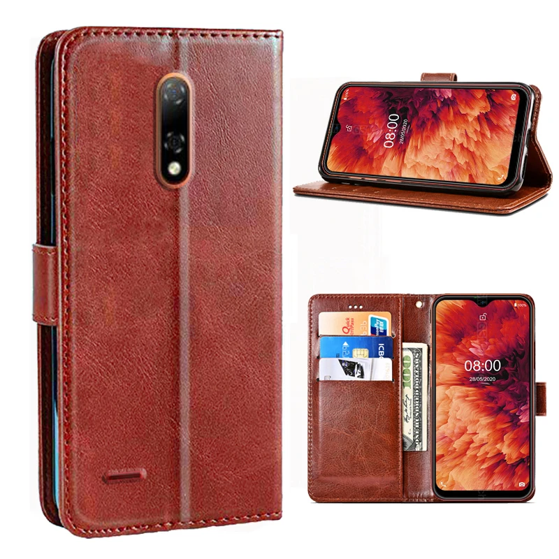 

Phone Case For Ulefone Note 8P Protective Cover Luxury PU Flip Leather Silicone Case For Ulefone Note 8 P Protector Shell Bag