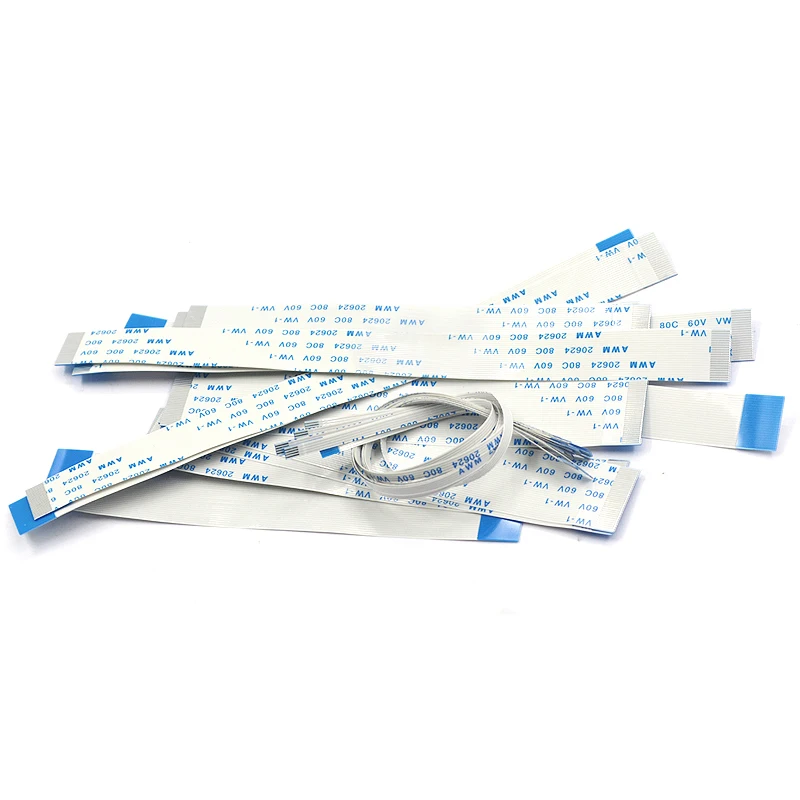 10 шт. плоский гибкий кабель с ПВХ изоляцией FFC FPC ЖК дисплей AWM 20624 80C 60V VW 1