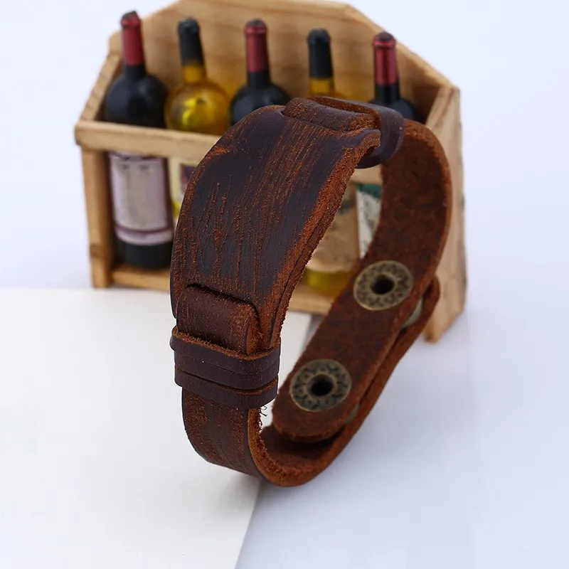 Мужской женский унисекс мульти плетеный браслет из тонкой кожи ювелирные