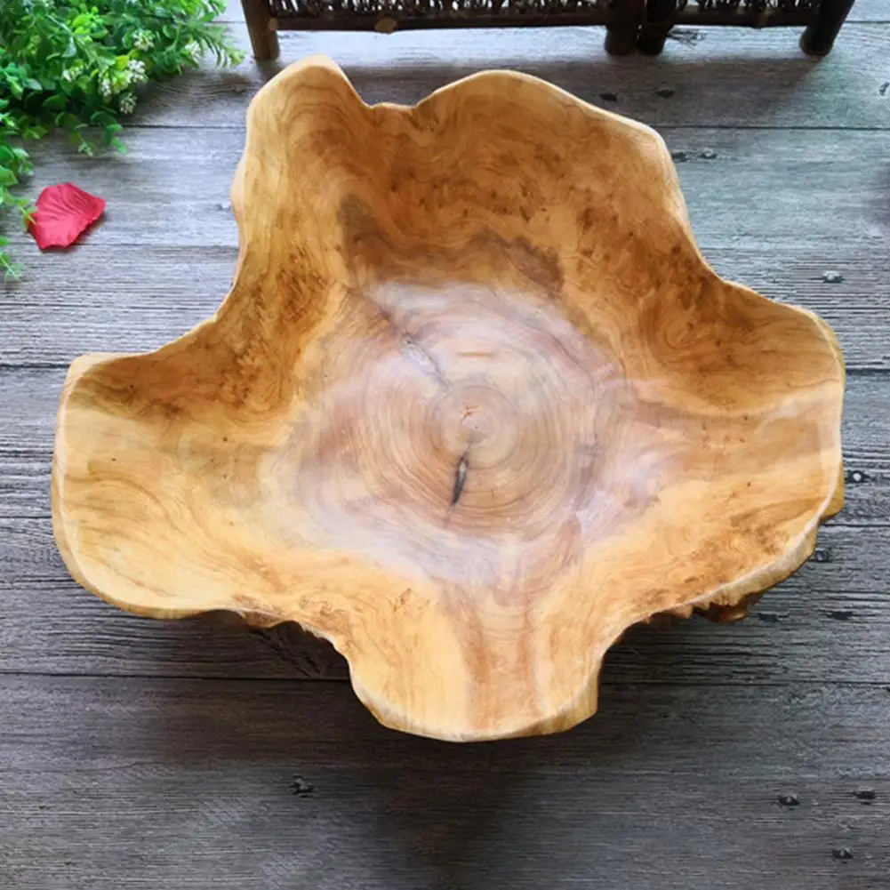 Инновационная резьба по корню для домашнего хранения фруктовая тарелка