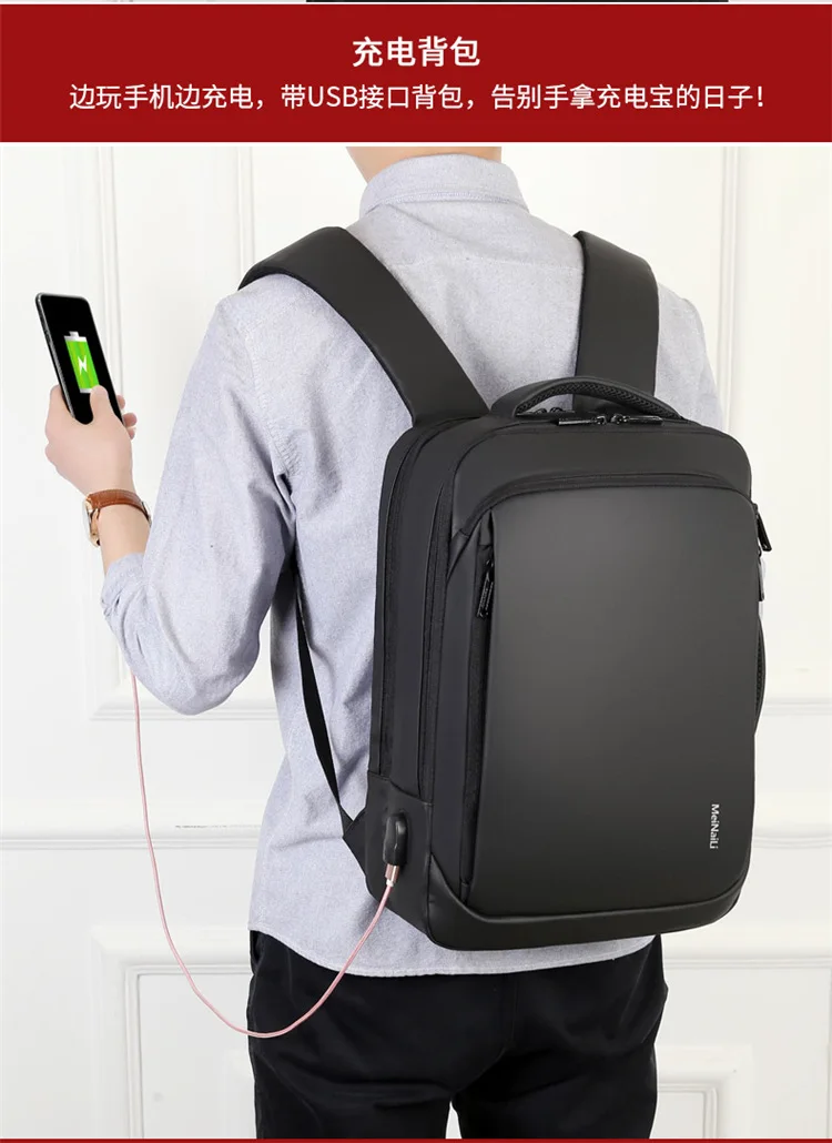WENYUJH рюкзак для ноутбука мужские рюкзаки бизнес ноутбук Mochila водонепроницаемый рюкзак usb зарядка сумки Дорожная сумка