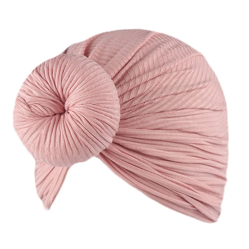 

Cute Knotted Baby Turban Hat Solid Color Infant Kids Beanie Hats for Newborn Soft Elastic Boy Girl Bonnet Caps Headwraps 0-2Y
