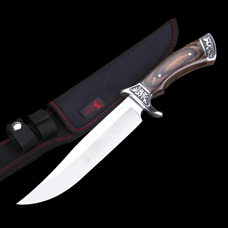 DuoClang шлифовальный Тактический охотничий нож с фиксированным лезвием из