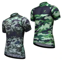 camouflage cycling jersey men short sleeve bike jersey maillot ciclismo breathable quick dry bicycle jersey shirts wholesales