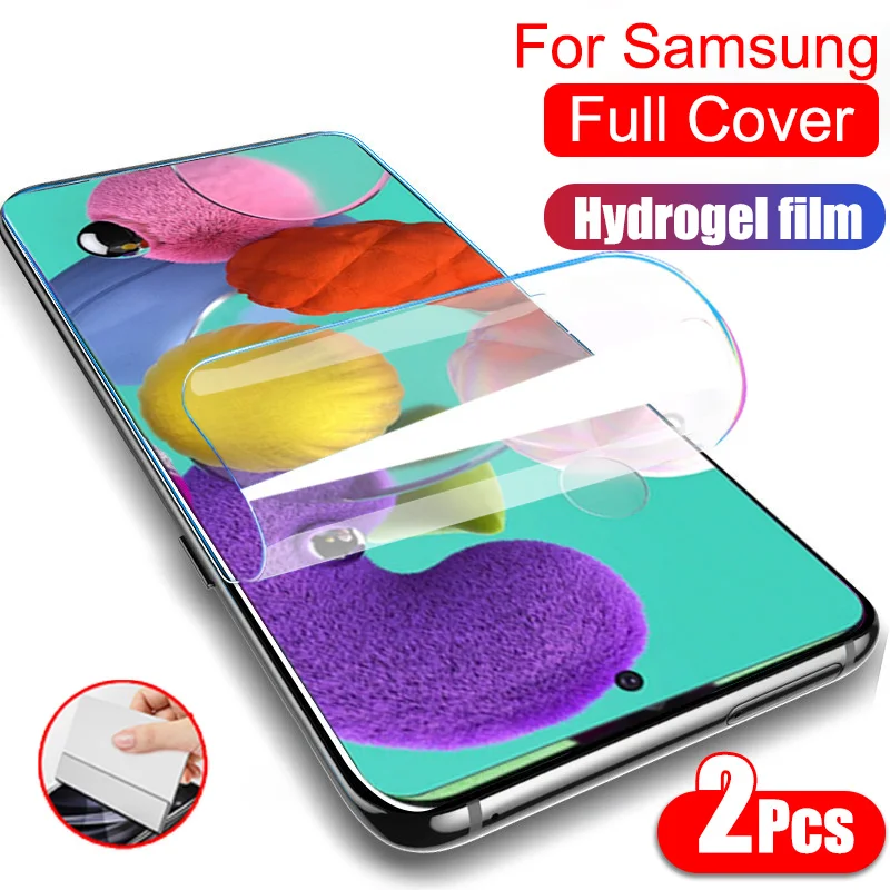 Полное покрытие Защитная Гидрогелевая пленка для самсунг Galaxy A51 A71 A10 A20 E A30 A40 A50 A70