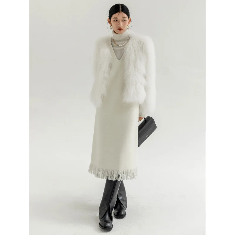 Winter Fox Fur Coat Women Real Fur Coats Female Natural Fur Coats for Women Winterwear Warm Clothes Long Sleeves Fashion Jackets