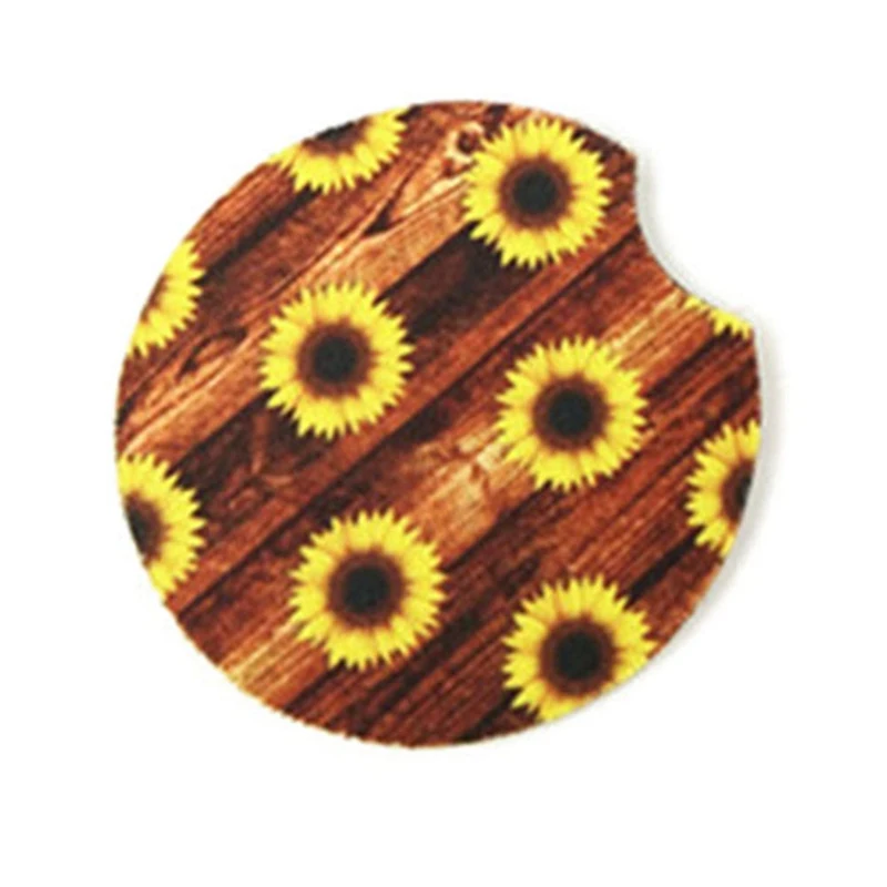 1 шт. Новый Неопреновый коврик для автомобильной чашки контрастная Подставка под