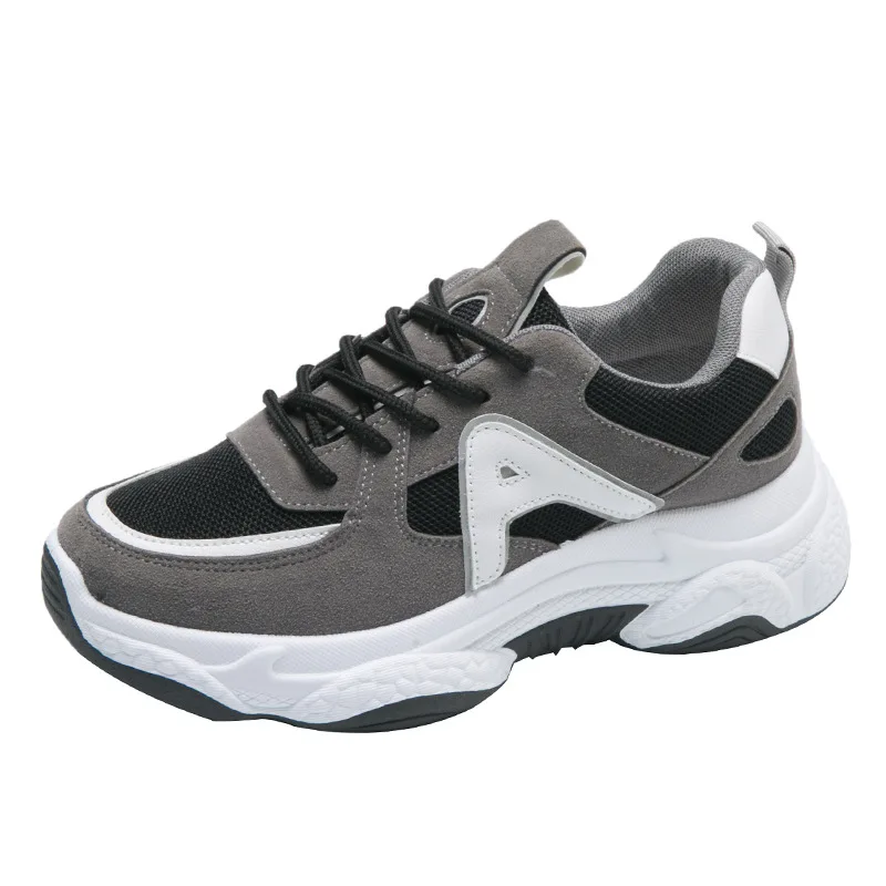 Ins/Лидер продаж Осенняя модная женская повседневная обувь кожаная на платформе