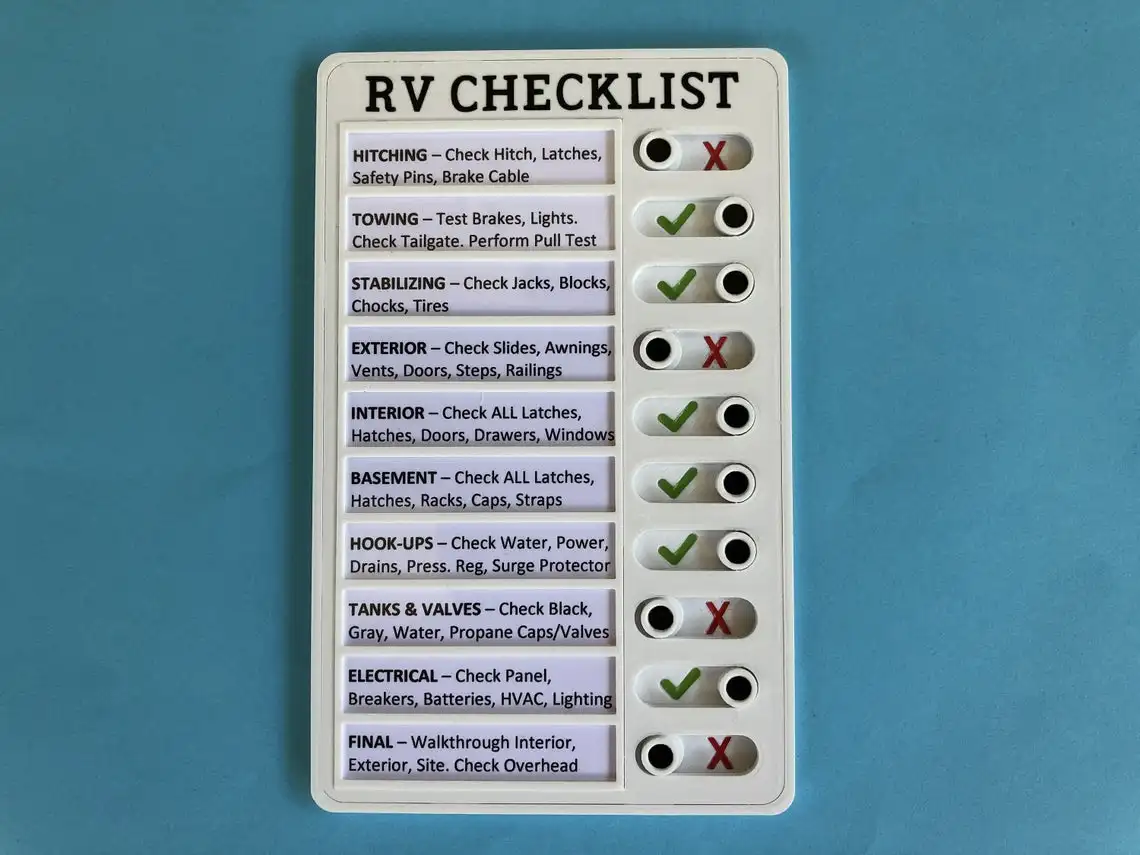 

Memo Plastic Board,rv Checklist,my Chores Reusable Checklist,elder Care Checklist