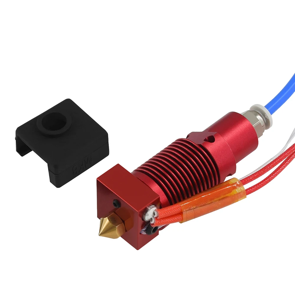1Set 3D Printer Parts 24V Extruder Hotend Kits Nozzle Aluminum Heat Block Silicone Case with Thermistor for Ender-3 CR-10 1Set 3D Printer Parts 24V Extruder Hotend Kits Nozzle Aluminum Heat Block Silicone Case with Thermistor for Ender-3 CR-10