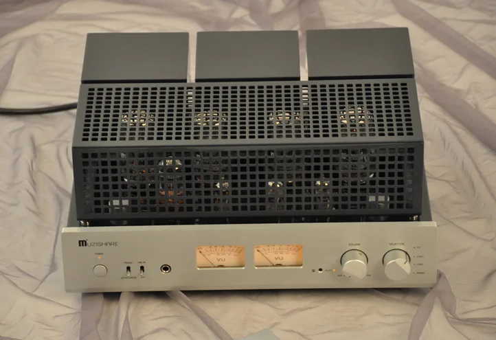Q-019 MUZISHARE X7 Интегрированный усилитель вакуумной трубки KT88x4 AB1 Push-pull усилитель 25~ 45 Вт TR~ UL переключатель 110 В/220 В мм phono